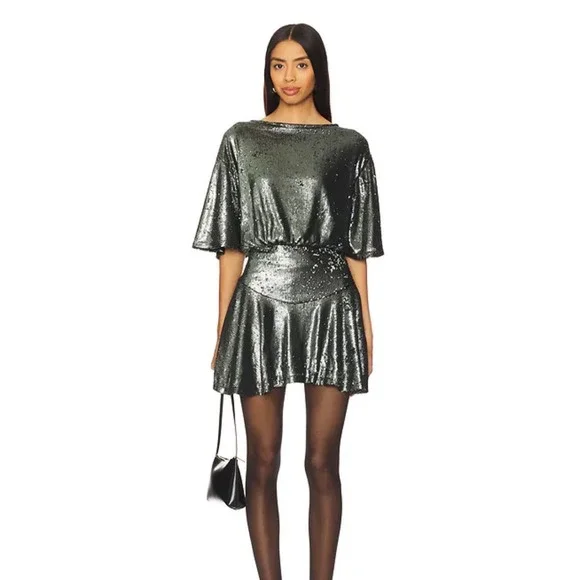Free People Manuka‎ Sequin Mini Dress Size Medium