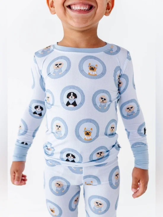 Kiki + Lulu Porthole Pups Dog Nautical Pajama Set 2T 3T 4T 5/6
