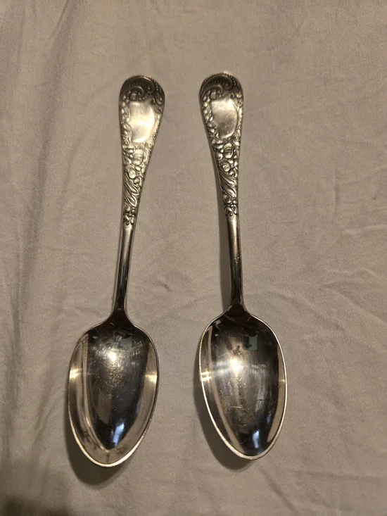 Antique Royal Plate Company Silverplate Demitasse Tea Spoons – Set of 2