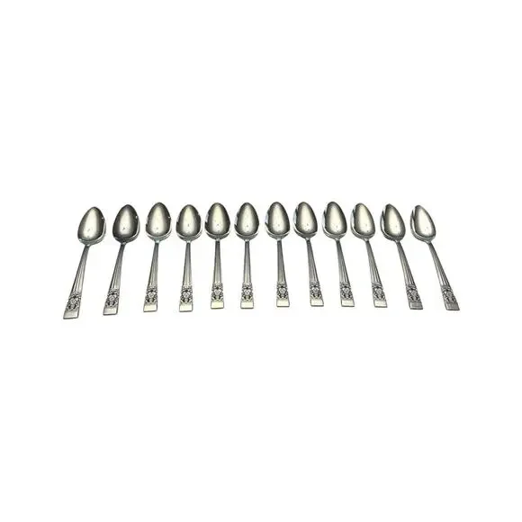 Vintage COMMUNITY Set Of 12 SILVER-PLATED Spoon Set