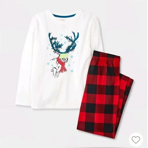 New Boys' 2pc Christmas Long Sleeve Pajama Set - Cat & Jack