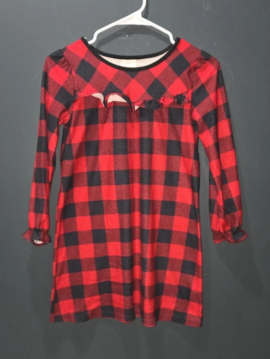 Wondershop Red and Black Buffalo Plaid Kids Nightshirt
