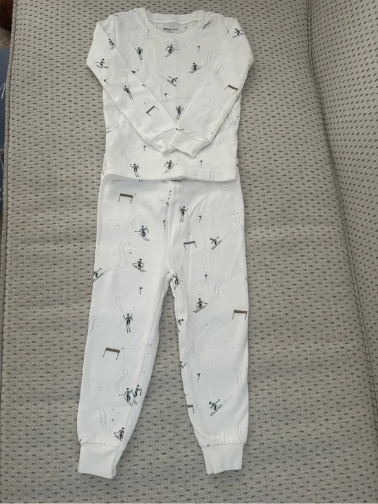 Petit Lem White pajamas 24 months