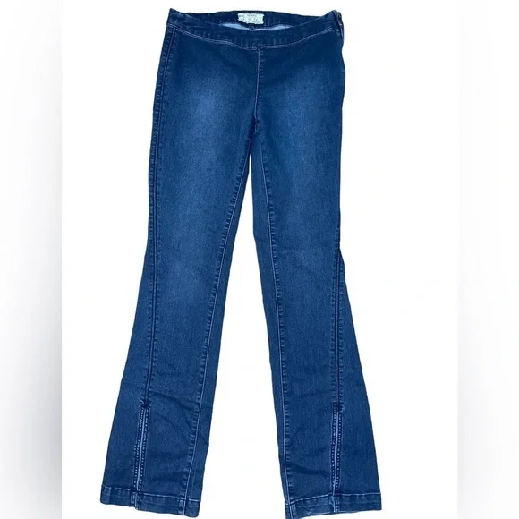 Free People Women’s 70’s Style Jeans With Slits At Bottom Size 27 61855-16515125