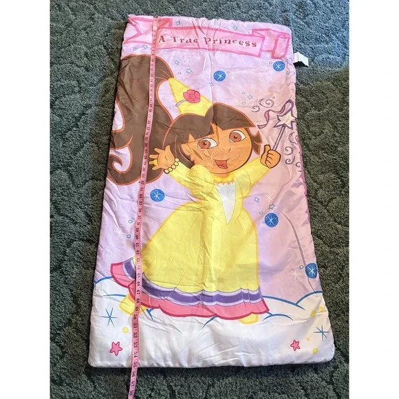 Dora The Explorer VTG‎ Sleeping Bag True Princess Bright Colors 30 By 57 EUC