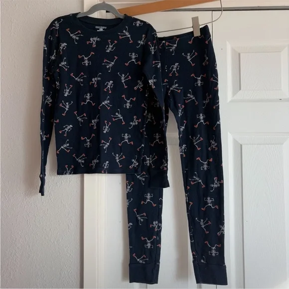 Old Navy Skeleton Print Pajama Set