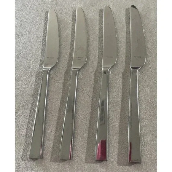 Dansk Meridian 18/10 Stainless Dinner Knifes Knife Set Of 4 Flatware‎