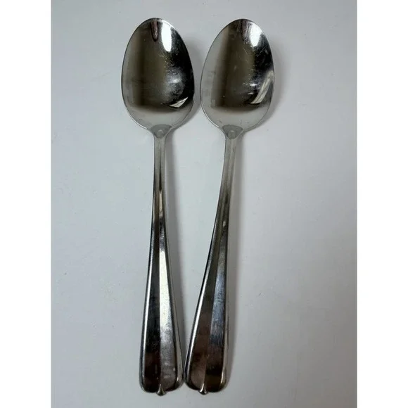 Oneida Gala Impulse‎ Stainless Steel Set of 2 Serving Spoons 8 1/4