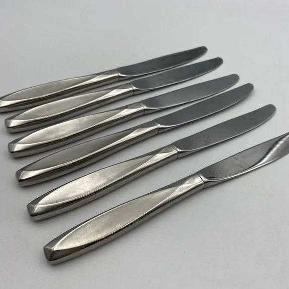 Lot‎ of 6 Insico Nassau Dinner Butter Knives 8 5/8
