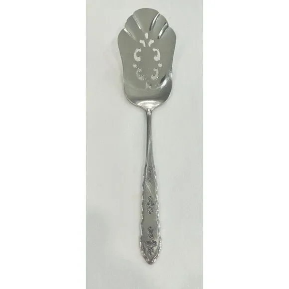 Oneida Pie Server FLORAL BOUQUET Stainless Distinction Silverware Flatware‎