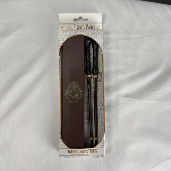 Harry‎ Potter Wand Chopsticks with Hogwarts Crest Storage Case Paladone New