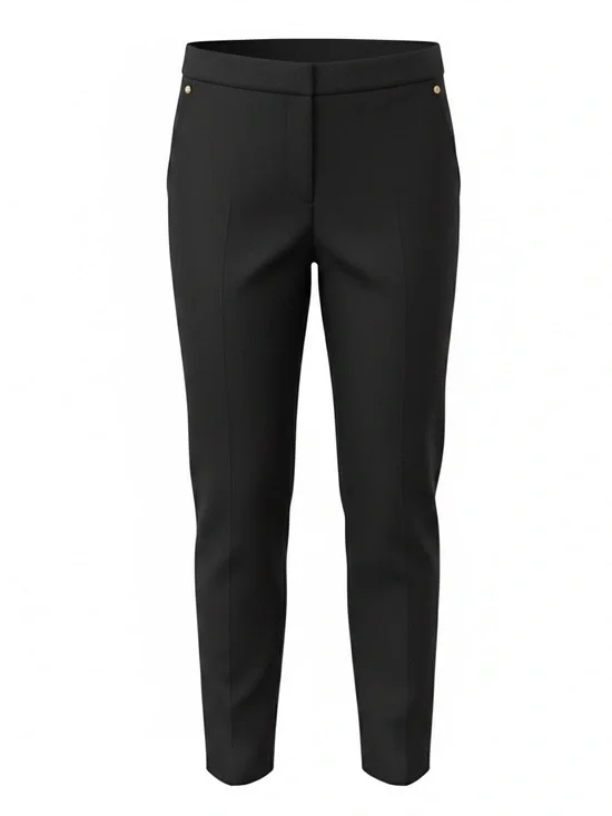 Free People Black Skinny Ankle Pants with Gold Studs