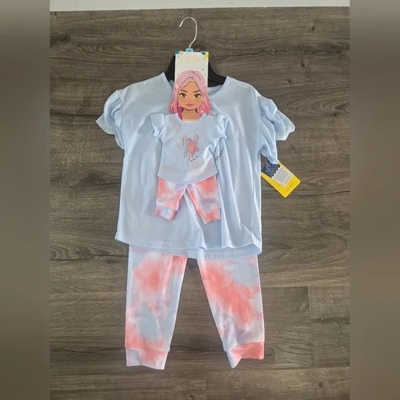Girls Pajama Set For Dolly & Me Size 8 NWT