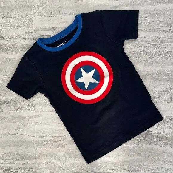 MARVEL Captain America Boys Pajama Top