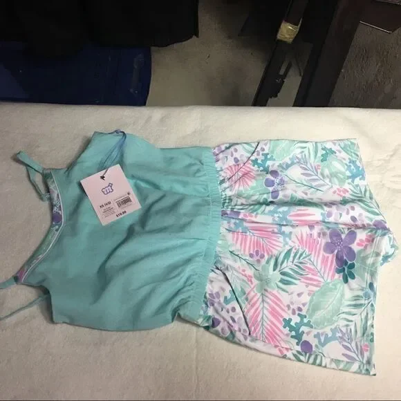 NWT More than Magic S M L XL short set teal purple