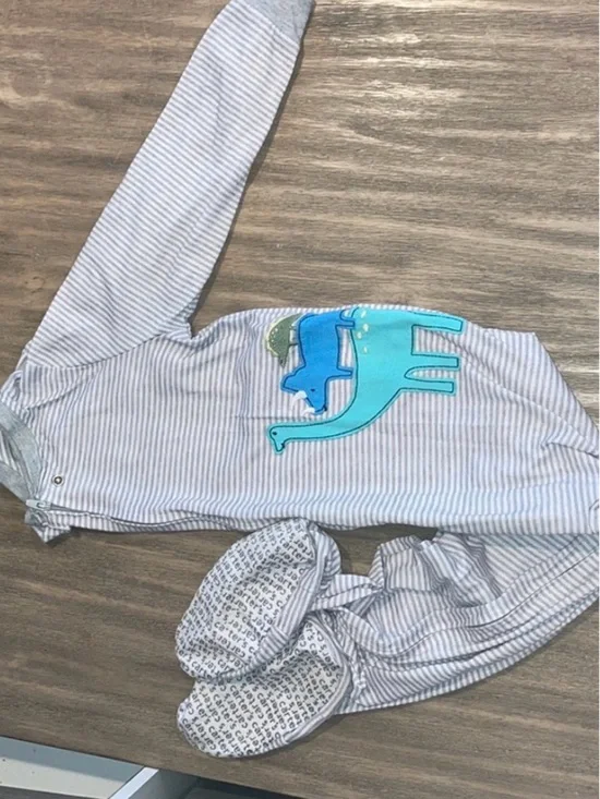 Carter's Striped Dino Pajamas