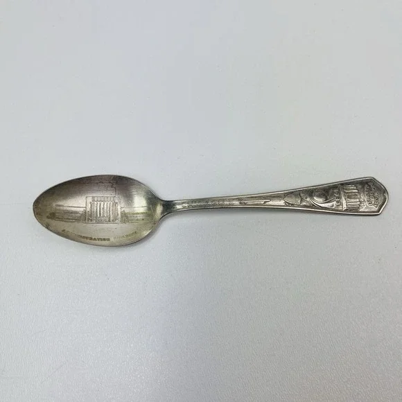 1933 Chicago Administration Building Vintage Souvenir Spoon Collectible