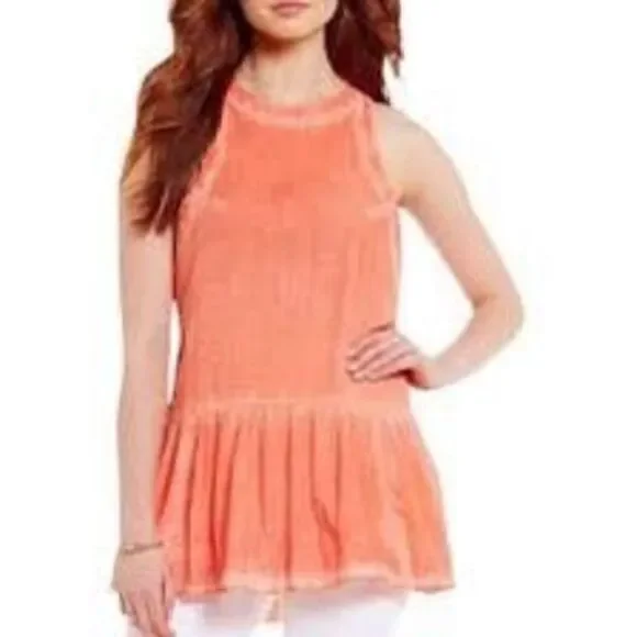 Free people drop waist tunic blouse XS