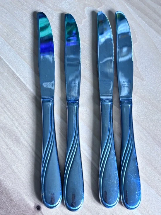 Lenox Summerville Glossy 18/10 Stainless 4pc Knife Setting New