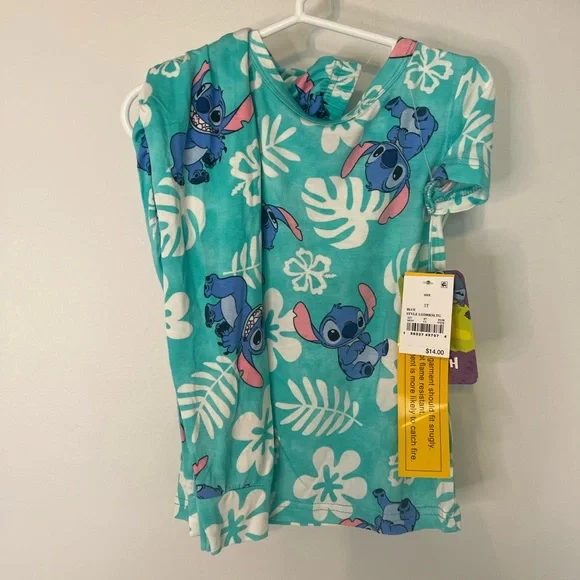 Disney Stitch Kids Pajama Set - TealStitch Pattern‎