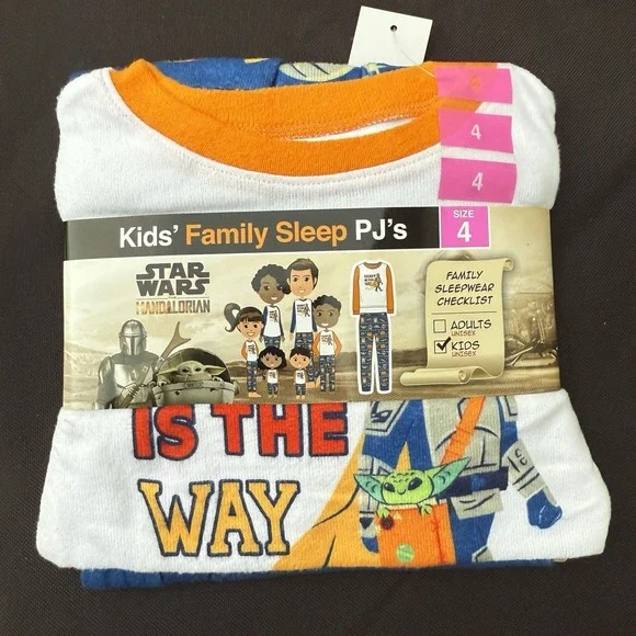Star Wars The Madalorian 2PC Candy is the‎ Way Pajamas Size 4T NEW