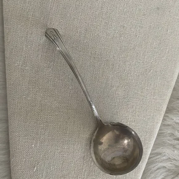 Vintage Towle Lady Diana Sterling Silver Gravy Spoon 30 Grams “R,”