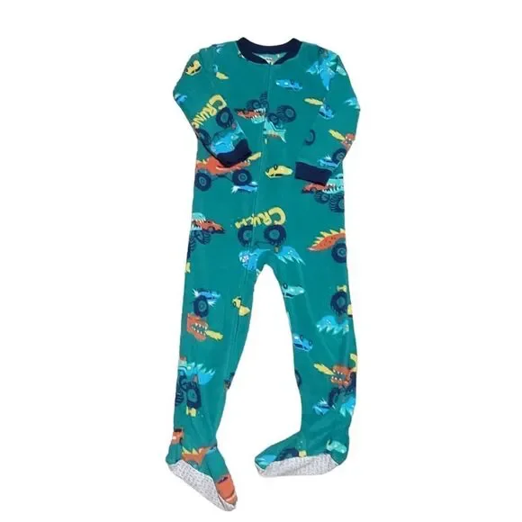 Carters truck footed fleece pajamas 5