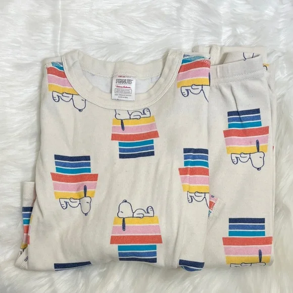 Hanna Andersson Peanuts Snoopy Organic Cotton Pajama Set