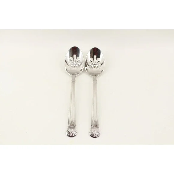 Set of 2 - Reed‎ & Barton Winterthur Swirl Slotted Serving Spoon