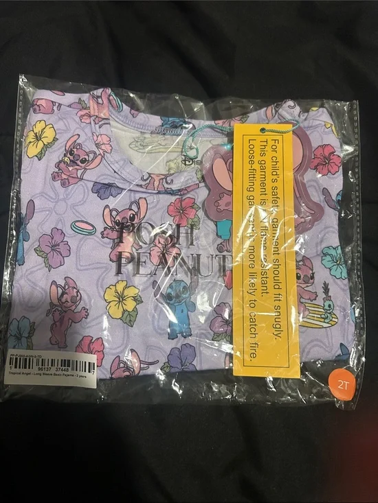 Posh Peanut Lavender Stitch & Angel Floral Pajama Set
