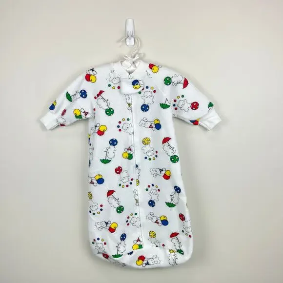 Vintage Carter's Infant Circus Bear Sleep Sack USA