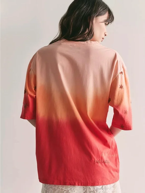 NWT Free People The Tales Dip Dye Star Tee