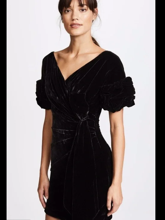 Free People x Fame & Partners Velvet Caroline Dress