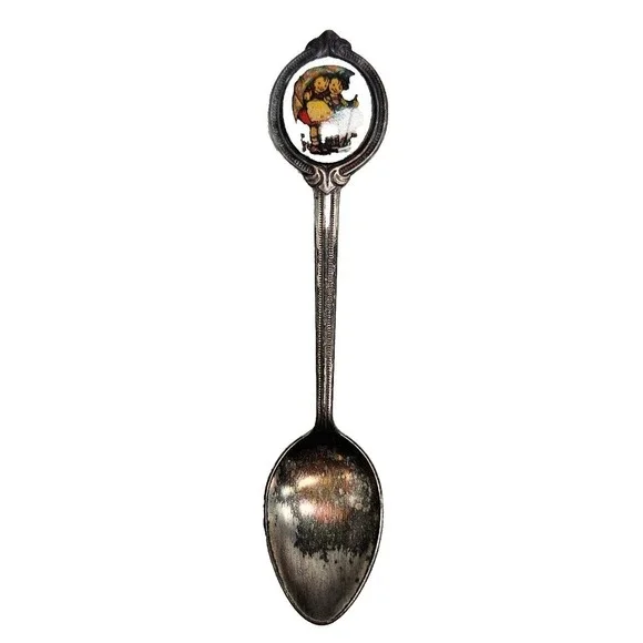 MJ Hummel For Mother‎ 1988  Plated Souvenir Spoon