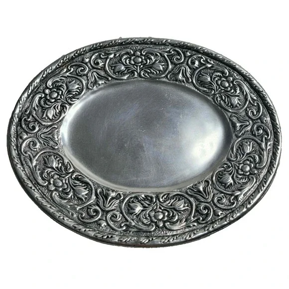 Wilton Armetale William And Mary Lg Oval Aluminum Alloy TRAY Platter 14.5‎ x 12