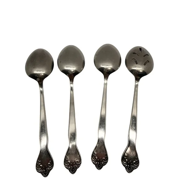 Versailles Stainless Japan Flatware Set 4 Serving Spoons