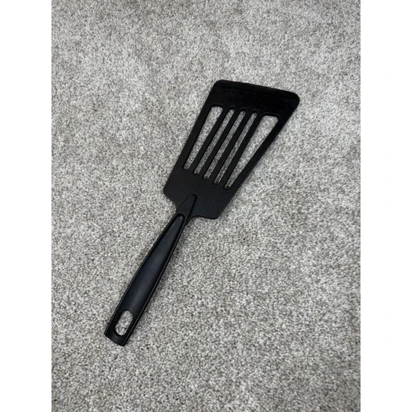 Tailormade Black Nylon‎ Plastic Slotted Fish Spatula Whisk Kitchen Utensil 12.5”