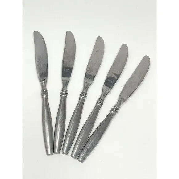 Reed & Barton Rebacraft Japan Stainless Perth Dinner Knife 8 3/8” Set Of 5