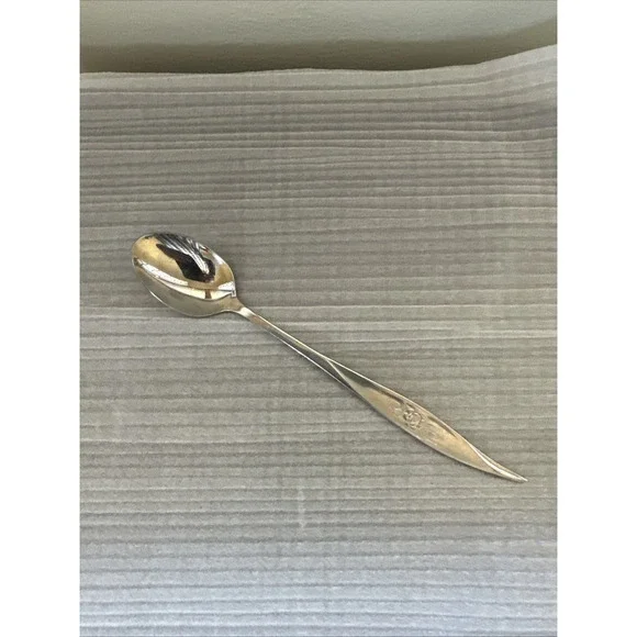 1 Hanford Forge Stainless Steel AVON ROSE Flatware Iced Tea Spoon‎ 7-1/2