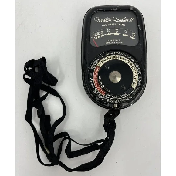 Vintage Weston Master II Cine Exposure Meter Model 736 Photography Light Tool