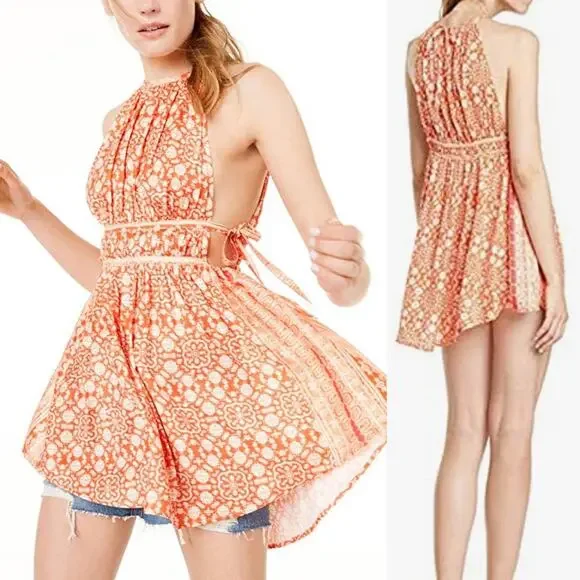Free People Midsummer Day Mini Dress Size Medium