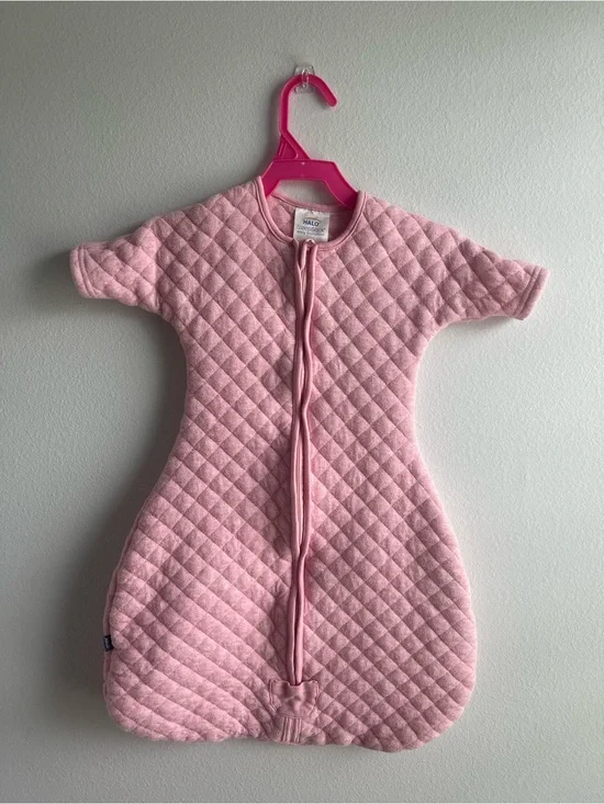 Halo Quilted Pink Baby Sleep Sack Wearable Blanket. Size 6-9 months