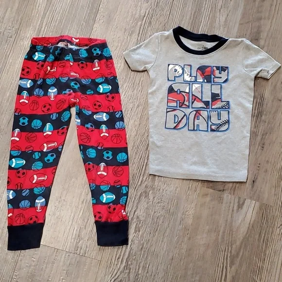 Children's Place Sports-Play All Day Pajama Set Size 4