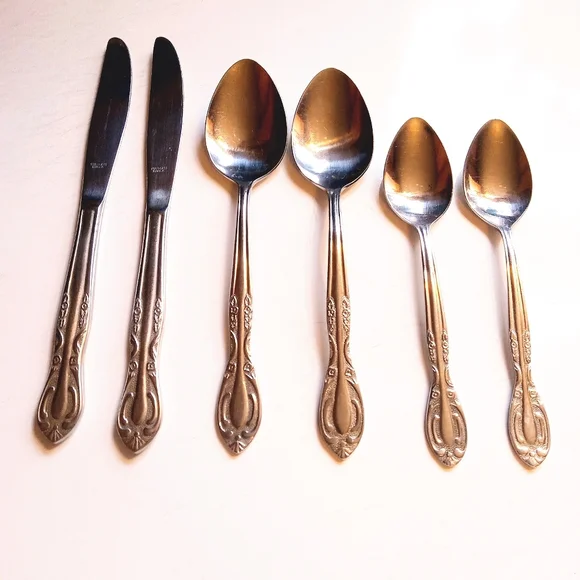 Hanford Forge Stainless Steel GREENWICH Flatware Korea 6 Pieces