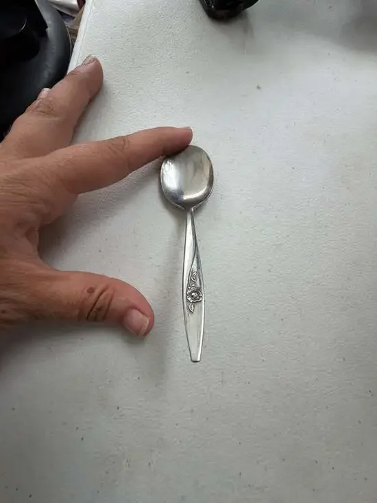 Oneidacraft Deluxe Stainless Lasting Rose Teaspoon
