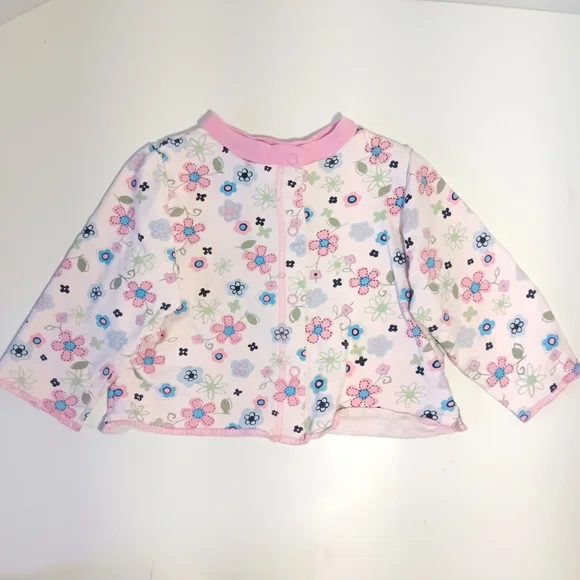 Girls' Vintage Pink Floral 2-Piece Outfit Size 24M