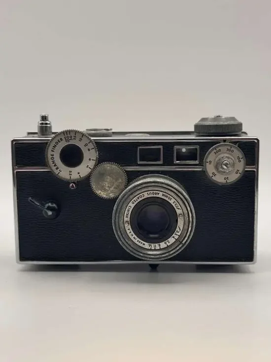 Vintage Argus A2B 35mm Rangefinder Film Camera 50mm f3.5 Lens w Case Parts USA