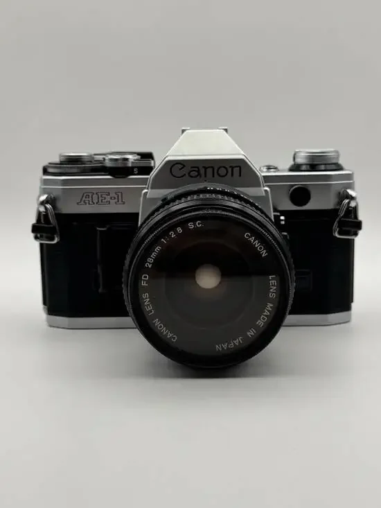Canon AE-1 35mm SLR Film Camera FD 50mm f/1.8 S.C. Lens Tested