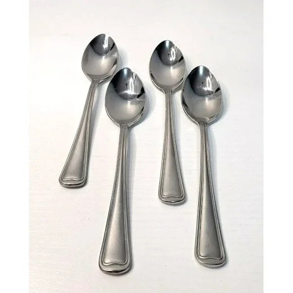 Gorham Monet Frosted 4 Teaspoons 6 1/4