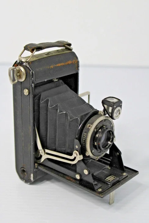Vintage 1930s Zeiss Ikon 520/14 German Folding Bellows Camera for 2x3in, 5x7.5cm